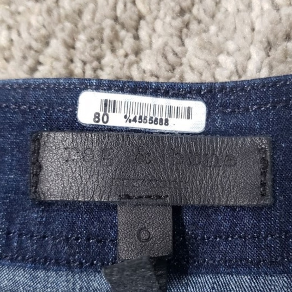 SOLD Rag & Bone Siggy Denim Mini Skirt Sz 0 - Picture 7 of 8